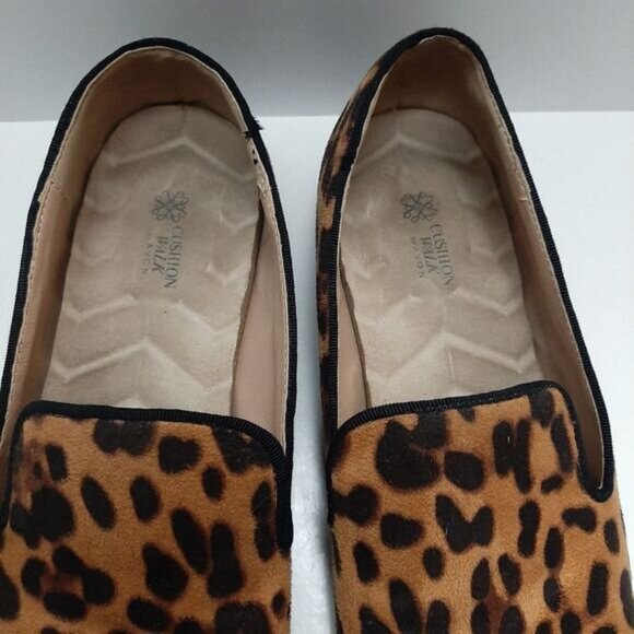 AVON Cushion Walk Animal Print Velvet Slip-On Smoking Loafer Shoes Sz US 8 - Picture 8 of 15